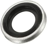 sourcing map Bonded Sealing Washers M10 15.8x10.7x2mm Carbon Steel Nitrile Rubber Gasket, Pack of 12