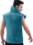 RENPHO Back Heat Wrap, Birthday Gifts for Women Men Mom Dad Her Him, XL Large Heat Wrap for Neck and Shoulder with 6 Heat Options, 3 Timers, Fast Heating, ETL Certified, 24"x37" Blue