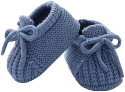 DovFanny Baby Booties Newborn Baby First Shoes Cozy Warm Knit Soft Booties for Toddler Infant Boy Girl