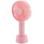 MINNA BAZZAR Mini Portable USB Hand Fan Built-in Rechargeable Battery Operated Summer Cooling Table Fan with Standing Holder Handy Base For Home Office Indoor Outdoor Travel (Multi color)