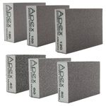 Sanding Block 6 Pcs Sanding Sponge | Wet And Dry With Grit 40/60/80/120/150 | Dual-use Abrasive Pads Washable And Reusable & Rust Removal Sandpaper For Wood Walls Metal (Mix)