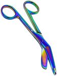Nursing Bandage Scissors 5.5" Multi Color Rainbow Veterinary Nurse Scissors, Stainless Steel First Aid Scissors Ideal for Nurses, Medical Students, Paramedics, Vets, Utility First Aid (A2ZSCILAB)