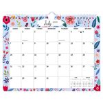 Wall Calendar, Hanging Calendar Wall Paper from Jul. 2023 to Dec. 2024 18 Months Calendar 11"×8.5" Thick Paper, Spiral Bound, Unlined Blocks for Easy Planning, Fridge Desk Colorful Monthly Designs