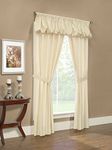 Thermalogic Prescott Rod Pocket Curtain Panel Window Dressing Set Measuring 80 x 63 in Ivory