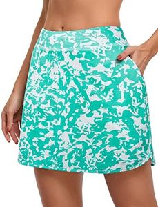 CHICHO Women's Athletic Skirt Tennis Skort with Pockets Golf Skirts Workout Running Sport Skorts