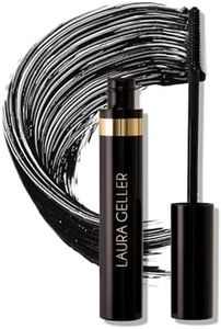 LAURA GELLER NEW YORK Kajal Longwear Mascara - Lengthening, Defining, Curling, Buildable Formula Eye Makeup - Innovative Curling Brush - 1 count
