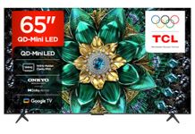 TCL 65Q6C-UK QD-Mini LED TV, 4K HDR Premium 1000nits, Smart TV Powered by Google TV (Dolby Vision IQ & Atmos, Onkyo 2.1 Sound System, 144Hz Motion Clarity Pro, 2025 Model)