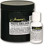 Jacquard Photo Emulsion & Diazo Sensitizer 8oz - Light Sensitive Emulsion - Create Silk Screens with Photos Lettering Logos or Detailed Images