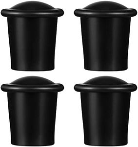 4 Pieces Lacrosse End Covers Lacrosse Stick End Cover Plastic Lacrosse Butt End Tape Saver Butt End Black End Cover Lacrosse Hockey Stick Supplies