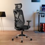 Green Soul Zodiac Pro | Premium Office Chair with Seat Slider|4D Adjustable Armrests | Synchro Multi-Tilt Lock Mechanism | Adjustable Lumbar Support|Nylon Fibre Frame (Full Black New)