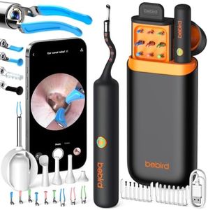 Bebird Max Ear Cleaner with Camera, IP67 HD Ear Otoscope for Wax Removal | FSA/HSA Eligible, Anti-fog, Clear, Steady Views in Narrow Ear Canals: 12 LEDs, Slim 3.6mm Tip, Stable 5G WiFi, 80-min Runtime