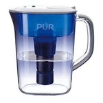 PUR Ultimate 7 Cup Pitcher with LED & Lead Reduction Water Filter, White, WQA Certified to Remove 99% of Lead, Filters Up to 30 Gallons/2 Months of Water