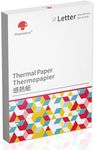 Phomemo US Letter Thermal Printer Paper, Advanced Thermal Printing, Phomemo Thermal Paper Compatible with COLORWING M08F-Letter, MT800/MT800Q Portable Printer, 8.5" x 11", 200 Sheets