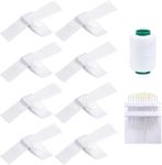 Zarique 8 Pack Duvet Fasteners,Duvet Snap Clips,Fastens Comforter Inside Cover to Stay in Place, Keeps Duvet Cover Fixed,Quilt Clips (8 White)