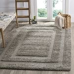 Hitex Carpet (10x10 Square feet Size,Color Grey & Grey Super Soft Microfibre Anti Skid Silk Touch Carpet for Living Room