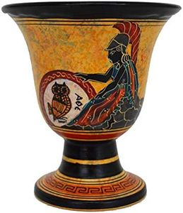 Pythagore Fair Cup – Pythagore – Déesse Athéna peinte à la main à l'extérieur