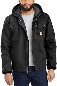 Carhartt Men's Bartlett Jacket (Regular and Big & Tall Sizes), Black, 4X-Large Tall