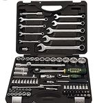 Unknown Force 4821 Hex Socket and Wrench Set Tool Kit, Hex end (Black, 82-Pieces)