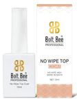 SEVEN STROKES by Bolt Bee Gel Polish 15ml No Wipe Top Coat High Gloss Shiny Long-Lasting Clear Gel Top Coat, Soak Off Nail Lamp Nail Gel, Home DIY Professional Manicure and Nail Salon