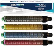 LCL Compatible Toner Cartridge Replacement for Ricoh MP C3002 MP C3502 MPC3002 MPC3502-841735 841738 841737 841736 (Black Cyan Magenta Yellow, 4 Pack) Black 28,000 Pages- Color 18,000 Pages