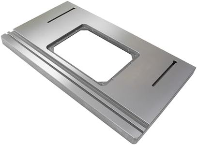 Cast Iron Router Table Top Table Saw Extension Wing, 27 inches by 16 inches, Fits Most Standard Size Contractor and Cabinet Tables Saws, 9-1/4 inch by 11-3/4 inch Plate Opening