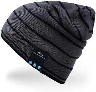Mydeal Bluetooth Beanie for Men Music hat with Bluetooth Headphones Skully Cap, Gift for Dad Teens Husband