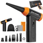 K&F CONCEPT BS200 2-in-1 Compressed Air Duster PC Cleaner, 150000RPM Air Blower, Electric air Dusters, Speed Adjustable Rechargeable Reusable Compressed Air Blaster for Laptop Computers Keyboard