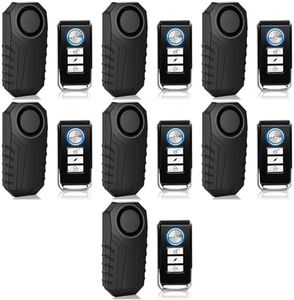 Bicycle Alarm System Anti Theft,USUPERINK Bike Alarms for Ebikes,113dB Bike Alarm,IP65 Waterproof,7 Levels of Sensitivity Adjustment,Suitable for Bicycles,Motorcycles,Electric Scooters,Ebike,7PK