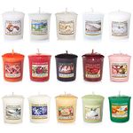 Yankee Candle Votive Value Bundle with 15 Votive Scented Candles, Mixed Popular Fragrances