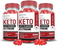 (3 Pack) Trim Tummy Keto ACV Gummies Extreme 2000MG Trim Tummy Keto Gummies Apple Cider Vinegar Formulated with Pomegranate Beet Juice Powder B12 Vegan Non GMO 180 Gummys