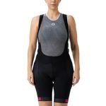 Alé Cycling Women's Pragma Traguardo Bib Shorts, Black/Fluo Pink, XL