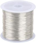 Doryum Jewelry Wire for Jewelry Making,0.3 mm x 100 m Jewelry Beading Wire,Silver Craft Wire Tarnish Resistant Copper Beading Wire,Wire for Jewelry Making Supplies and DIY Crafting