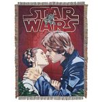 Star Wars Woven Tapestry Throw Blanket, Polyester, Space Kiss, 48" x 60"