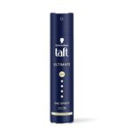 TAFT Schwarzkopf Ultimate Hair Spray For Hair With Crystal Shine | Hold 5+ For 72H hold | Protects From Wind And Humidity | No Stickiness | Easy To Brush Out | For Salon Like Finish - 250Ml.