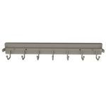 Rev-A-Shelf 14 Inch Pop Out Sliding Deluxe Belt and Tie Accessory Organization Rack Holder Hanger with 7 Hooks, Satin Nickel, BRCPOSL-14-SN-1