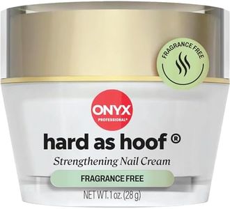 Onyx Professional Hard As Hoof Nail Strengthening Cream, Unscented - Nail Growth & Conditioning Cuticle Cream Stops Splits, Chips, Cracks & Strengthens Nails, 1 oz