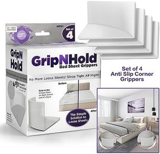 Sheet Simple Grip N Hold Bed Sheet Holder | Discrete Heavy Duty Sheet Holder, 360 Degree Bed Sheet Tightener, Non Slip Corner Sheet Grippers, Tool-Free Bed Sheets Holder | 1 Pack