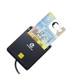 Zoweetek ID Card Reader USB Smart Card Reader for Portuguese, Spainish, Belgian, German and more, Compatible with Windows and Linux