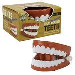 Funtime Gifts 10622 Classic Clockwork Chattering Teeth, Red