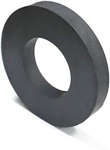 COKOLATIA Ferrite Ring Magnet - OD5.5" x ID2.75" x 20mm Ceramic Magnet, Grade 8 Large Heavy Duty Magnet with Hole - for Crafts, Science and Hobbies