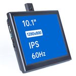 SunFounder 10.1'' LCD IPS Display Portable HDMI Monitor High Resolution 1280×800 for Raspberry Pi 4B