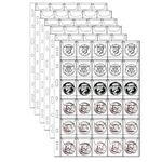 30-Pocket Coin Pages for Collectors, Standard 9-Hole Coin Collection Pages, 10 Sheets Coin Sleeves, Coin Collecting Supplies (30 Pocket -10 Sheets)