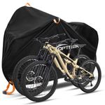 toptrek Bike Cover for 2 Bikes, 210D Bike Covers for Outside Storage, 210 x 110 x 95cm Bicycle Cover Waterproof Outdoor with Lock Holes and Storage Bag, Anti-UV Rain Cover for Mountain & Road Bike