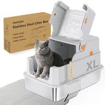 TENTIZON Stainless Steel Cat Litter