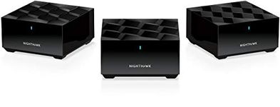 Netgear Nighthawk Whole Home Mesh WiFi 6 System (MK63) - AX1800 Router with 2 Satellite Extender, Coverage up to 4,500 sq. ft. and 25+ Devices, MK63