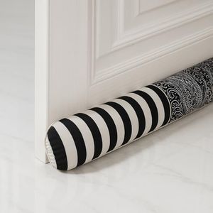 Ciieyuo 36" Decorative Wind Stopper Under Door Draft Stopper for Door & Window, Heavy Weighted Fabric Air Draft Noise Blocker Stopper Gap Filler for Bottom of Door with Hanging Loops