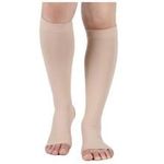 Medtex Class II Microfiber Lycra Medical Compression Stockings for Varicose Veins,Class 2 Knee Length | Class II Compression Socks | Varicose veins stockings for Men and Women 23-32 mm Hg (Large)