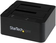 StarTech.com USB 3.0 eSATA Dual Hard Drive Docking Station with UASP for 2.5/3.5-Inch SSD/HDD 6 Gbps (SDOCK2U33EB),Black