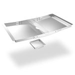 Grease Tray for Gas Grill, Universal Adjustable Stainless Steel Grease Tray Set, Outdoor Grill Replacement Parts 24'' - 30'' for Dyna Glo, NEXGRILL, Backyard, BHG, Expert, Kenmore, Uniflame and More