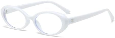 NIDOVIX Oval Frame Clear Lens Glass